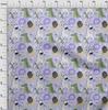 oneOone Cotton Flex Amethyst Fabric Kids Cutie Animal Sewing Material Print Fabric by The Yard 40 Inch