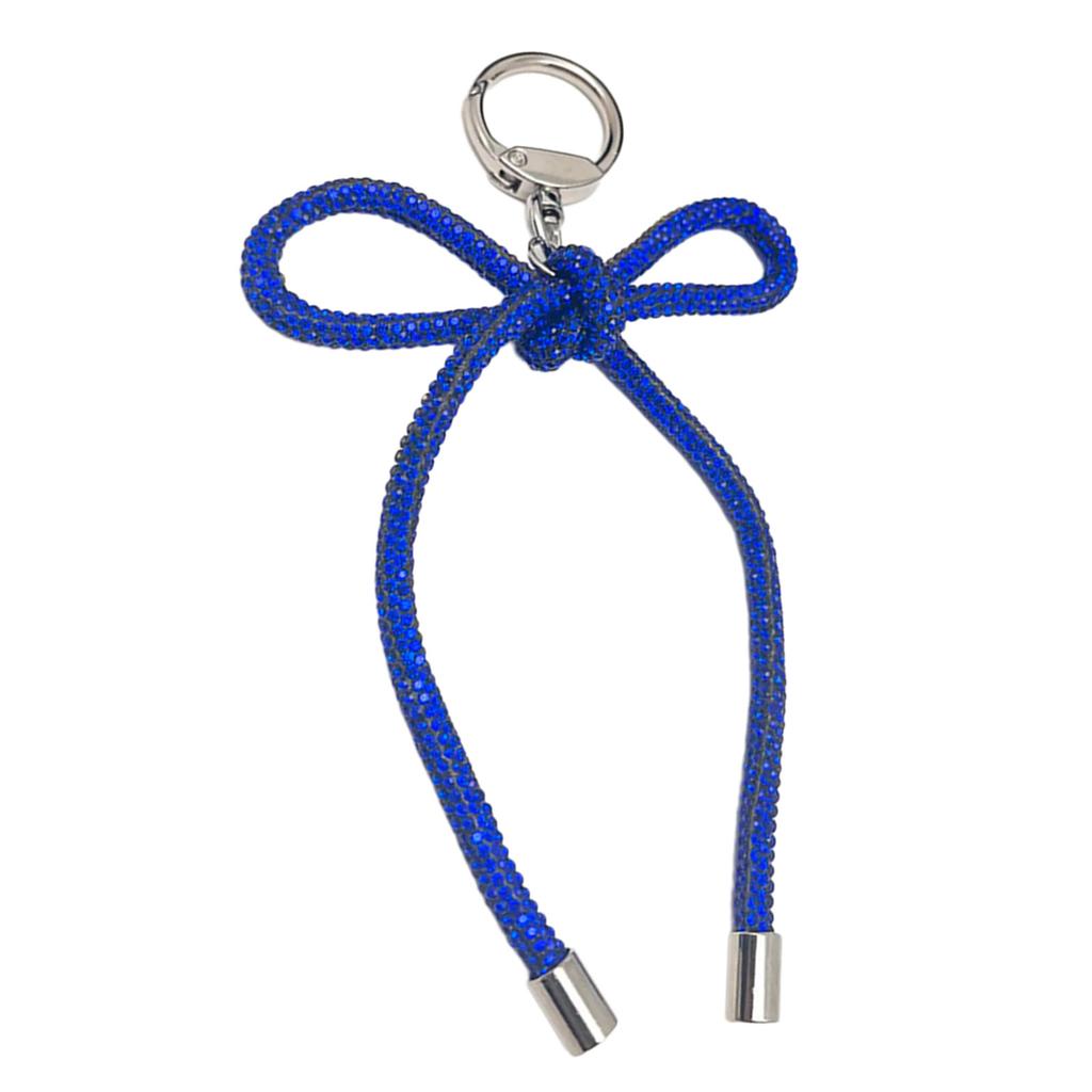 Elegant Bowknot Key Rings Accessories Decorative Rhinestones Bowknot Pendant Keychain for Trendsetters and Collectors