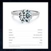 MODIAN Clear 3ct CZ Stone Ring 925 Sterling Silver Crown Rings for Women Wedding Engagement Statement Fine Jewelry