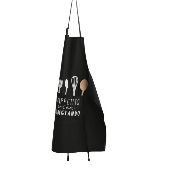 Modische Buchstabenschürzen, Taschendruck, Baumwolle, Antifouling, Küchenwerkzeug zum Kochen