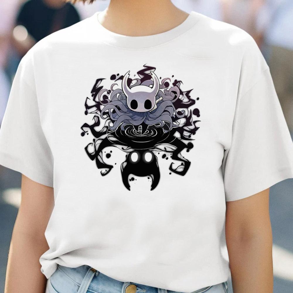 Hollow Knight Silksong Pattern Print TShirt HipHop Retro Anime Womens Clothing Comfortable Breathable and Soft Cotton