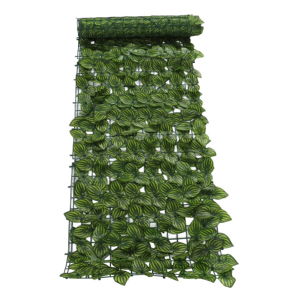 Faux Leaf Hedge Simulation Prevent Leaves Falling Off Decorative Artificial Fence Screen for