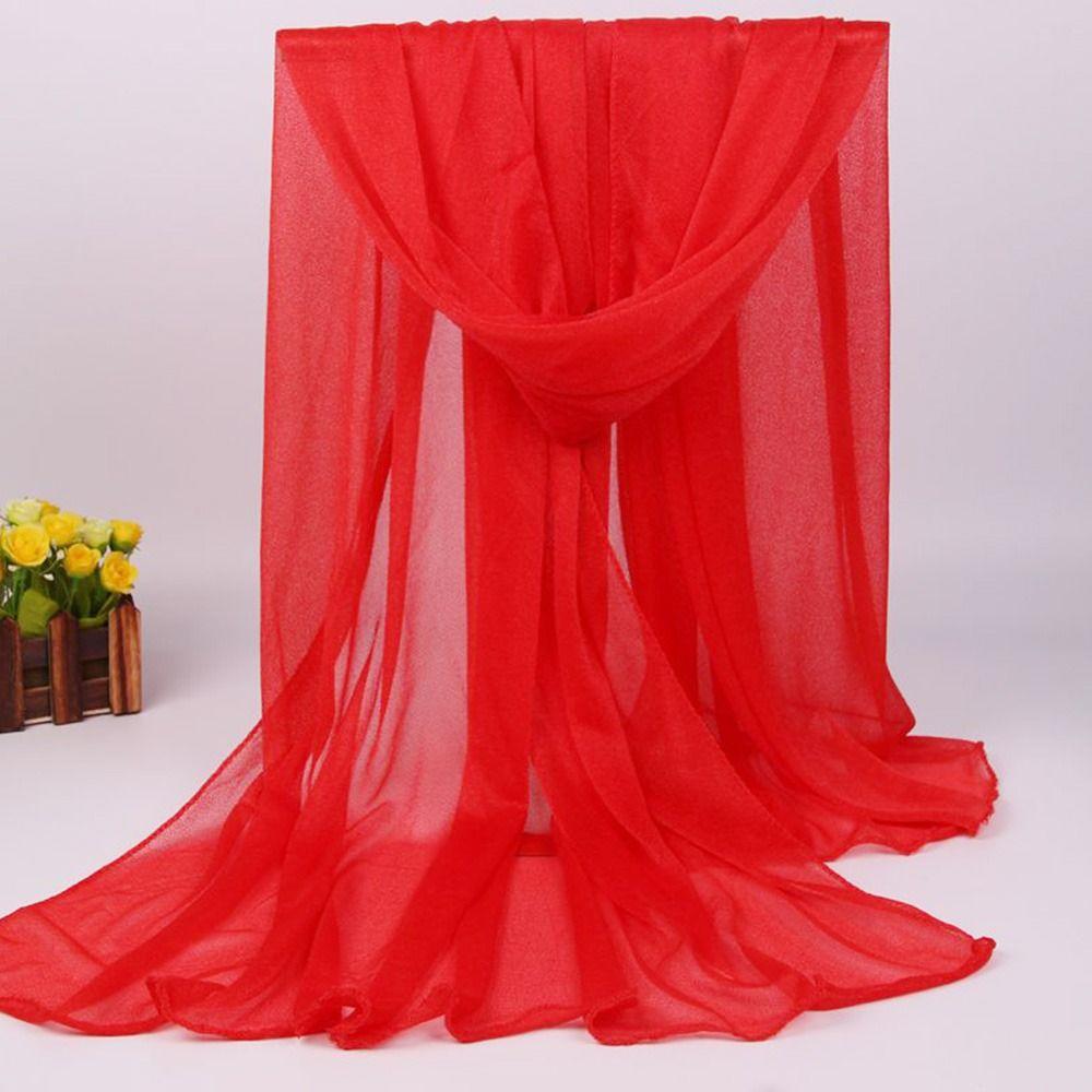 Breathable Shawls Soft Pashmina Summer Silk Scarf for Women