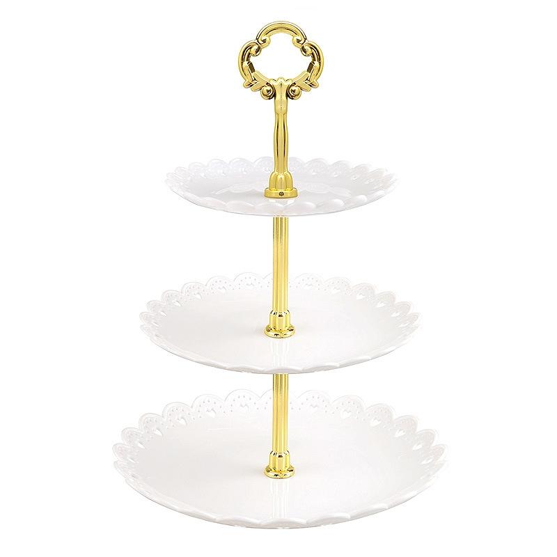 Holder Cake Stand Rack Tray Plate Display Home Christmas Wedding Plastic