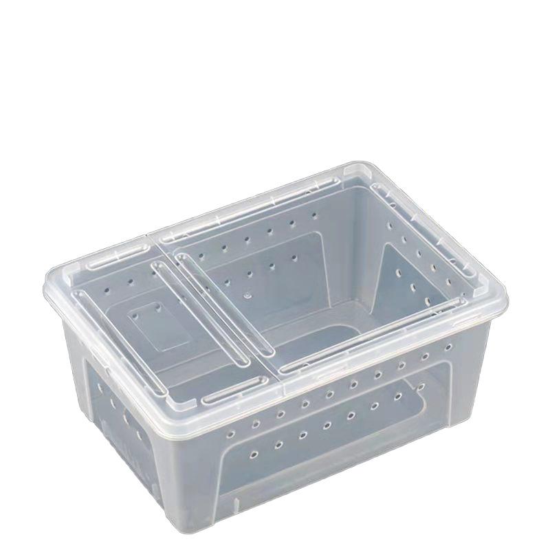 Reptile Habitat Tank for Silkworms, Spiders, Frogs, Snakes, Lizards, Snails, Insects, and Turtles