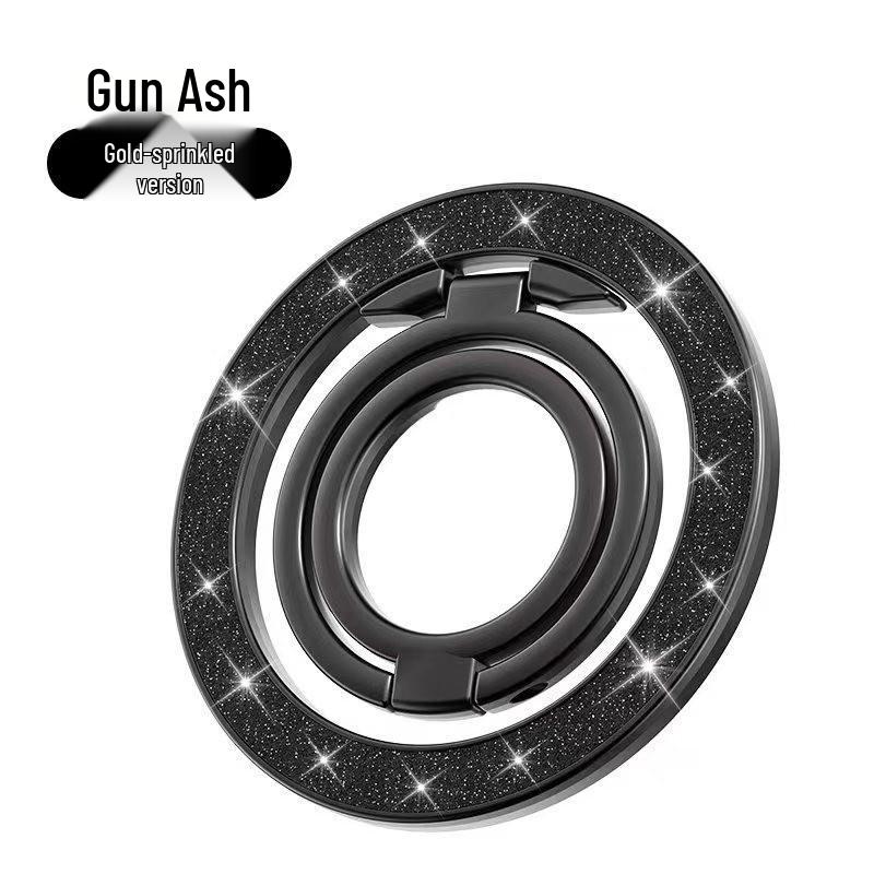 Magnetic Phone Ring Holder - Metal Desktop Stand with Rotating Aluminum Alloy Buckle