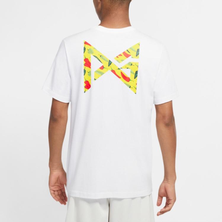 Nike Fun Chinese Character Print Short Sleeve T-Shirt Men Tops White DD8472-100