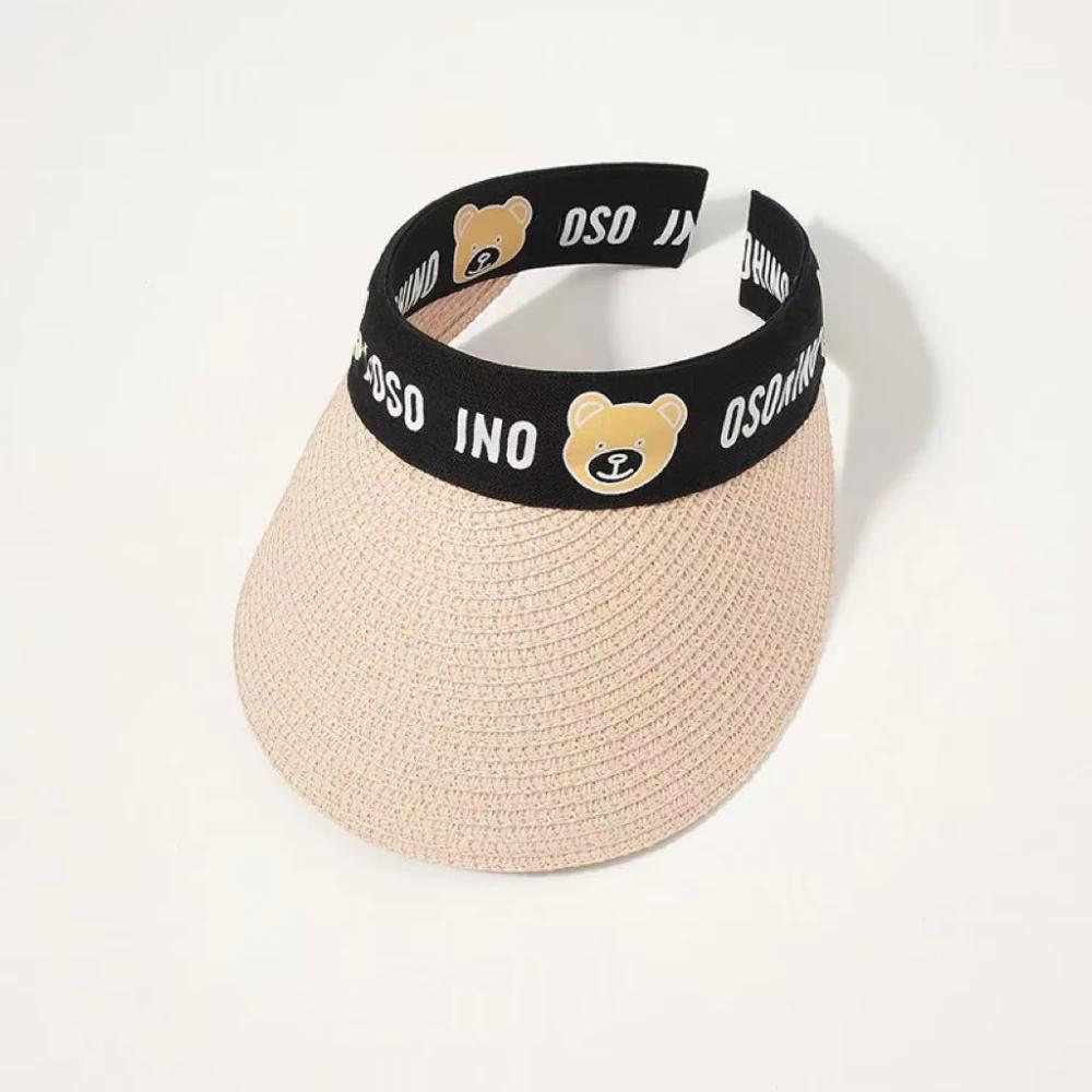 Children Sun Hats Summer Straw Empty Top Hat Baby Girl Hat Fashion Panama Cap For Kids Beach Sun Cap Summer