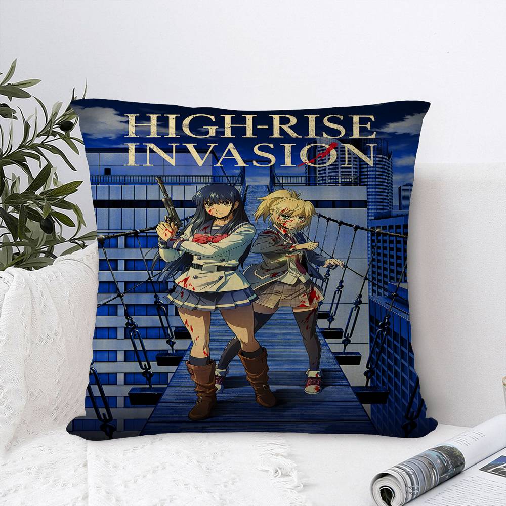 High-Rise Invasion Maple Design Cushion Cover Happy Autumn Harvest Decor Holiday Decorati Pillow Cover