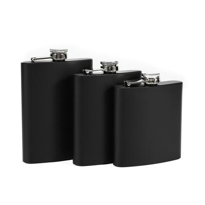 Flask Water Bottle Carry Alcohol 201 Stainless Steel Embroidered Metal