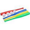 1/2/4PCS Baseball Bat Mixed color Plastic Baseball Bat with Ball 4 Colors Available Outdoor Baseball Park Backyard Game Gift ZYF