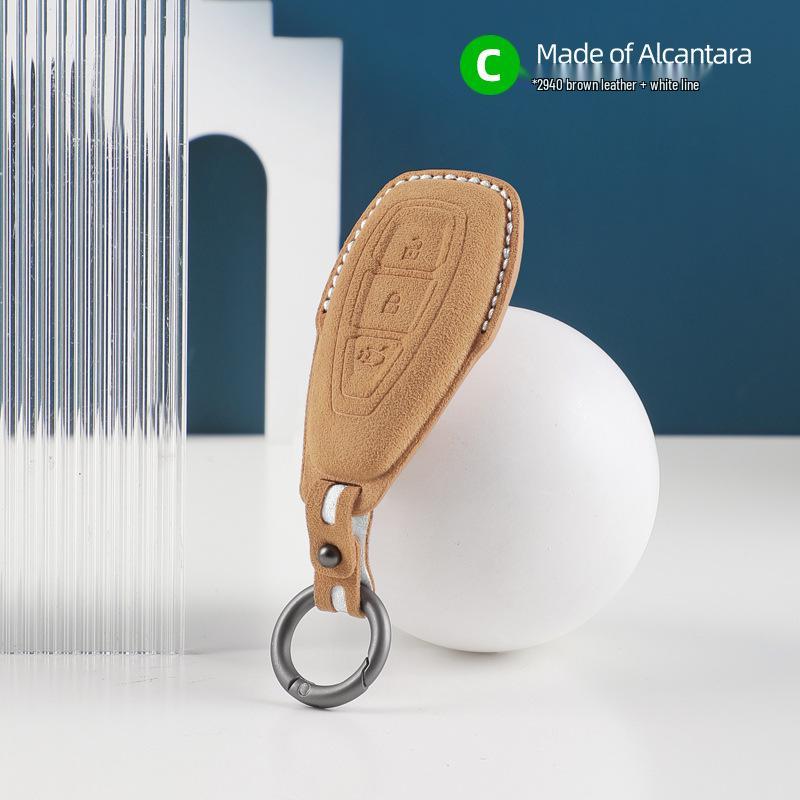 Ford Mondeo, Explorer, EVOS, Escape Alcantara Suede 3D Key Case Cover