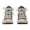 (WMNS) Balenciaga Paris High Top Sneakers 'Blue Destroyed Denim and Rubber' Women's 688756W3RCL4090