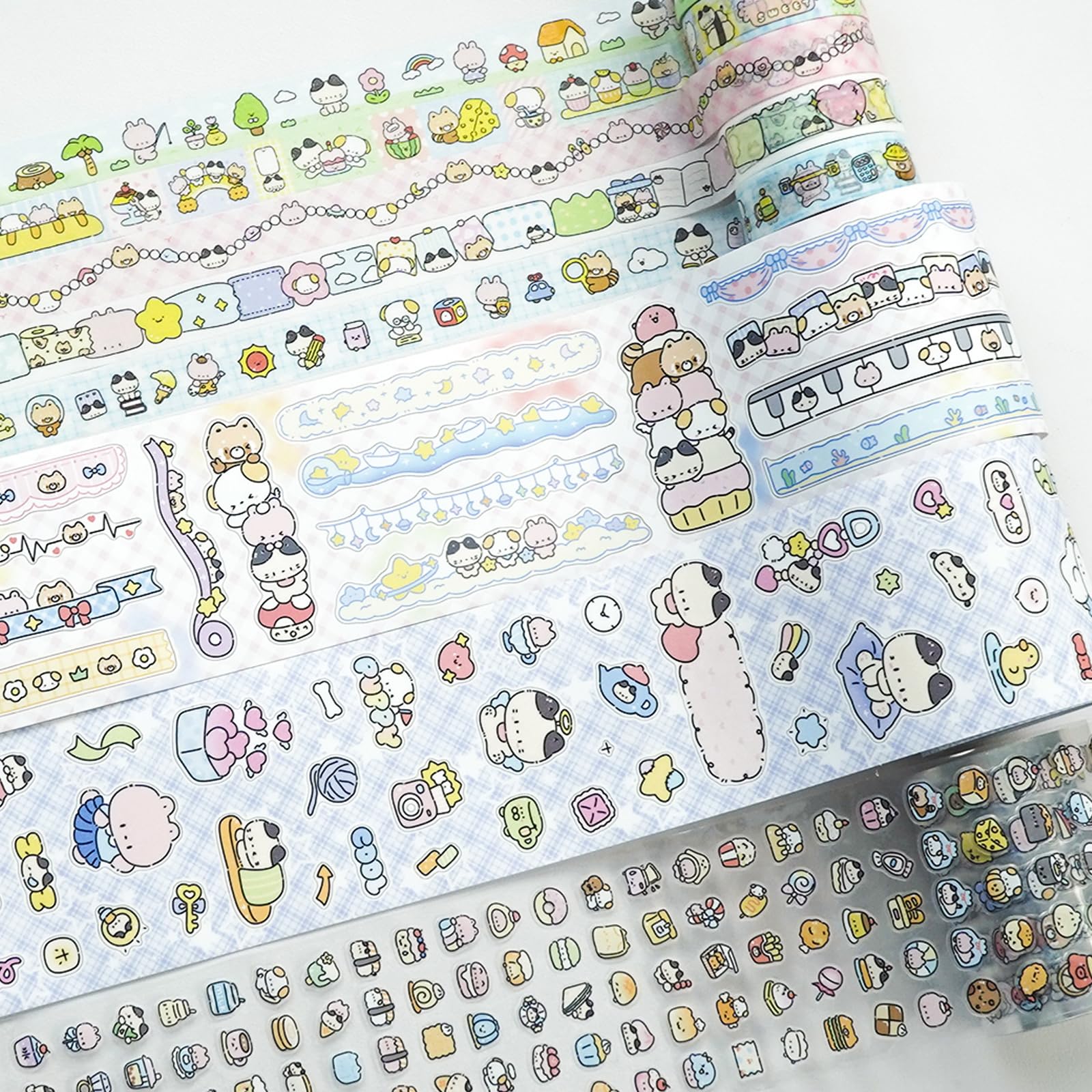 

WeInnove Набор стикеров и васи-ленты Милый кошачий узор Маскировочная 8 рулонов для DIY Ручной работы Милый декоративный Фото Гуру Неко - Лента, Стильный, (65 мм/15 мм Ширина,