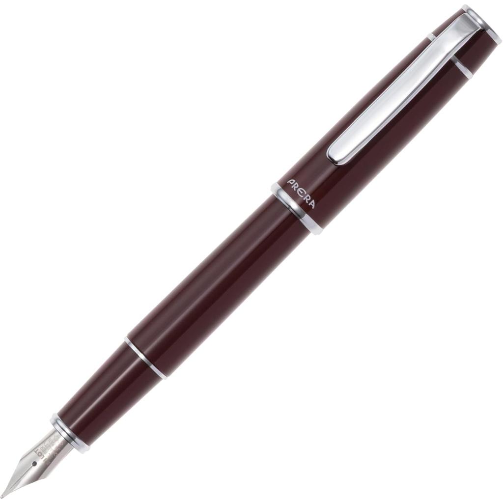Pilot Stylo Plume Prera M Medium Rouge PFPR1RBNM, Plume, Marron,