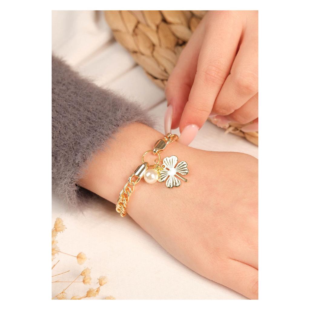 Vergoldetes massives Damenarmband