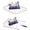 Creative 3D Birthday Card Beautiful 3D Cats Decorated Birthday Card Colorful Print Birthday Greeting Card