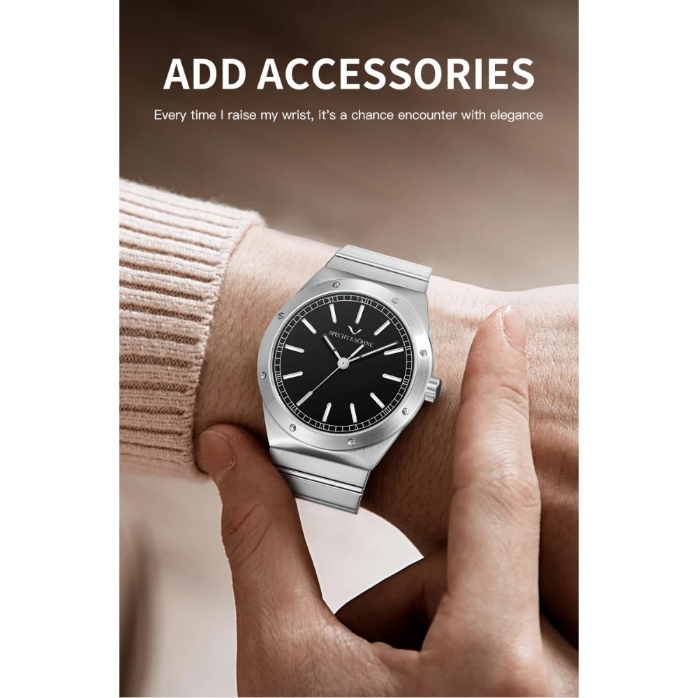 New Arrivals 2025 Specht & Söhne Luxury Watch 38MM Men's Quartz Super Slim Stainless Steel Sapphire Crystal 50M Water Resistant