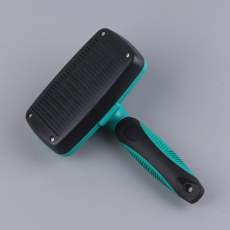 Pet Stainless Steel Needle Comb Self Cleaning Brush Clean Grooming Comb Dog Care Open Knot Comb Cat Automatic Telescopic Comb