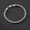 Men's Original Cuban Hip-Hop Twist Chain: Trendy Titanium Steel Bracelet, Non-Fading Hand Jewelry