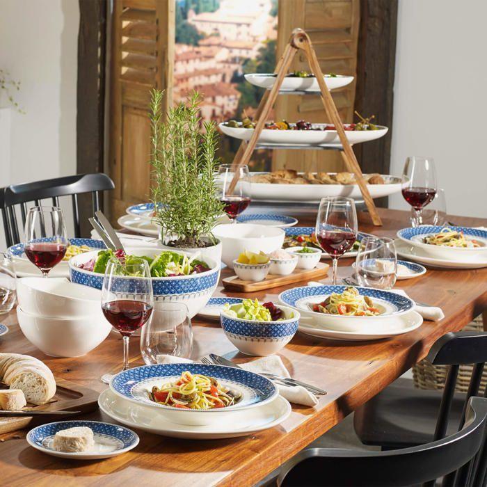 Brødtallerken - Villeroy & Boch - Casale Blu - 16 cm - Premium Porselen - Hvit/Blå