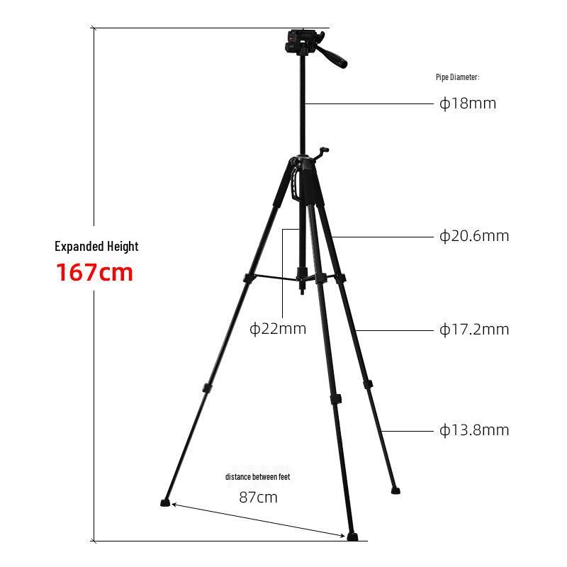 Tripod: Anti-Shake, Stable, Three-Position Setup