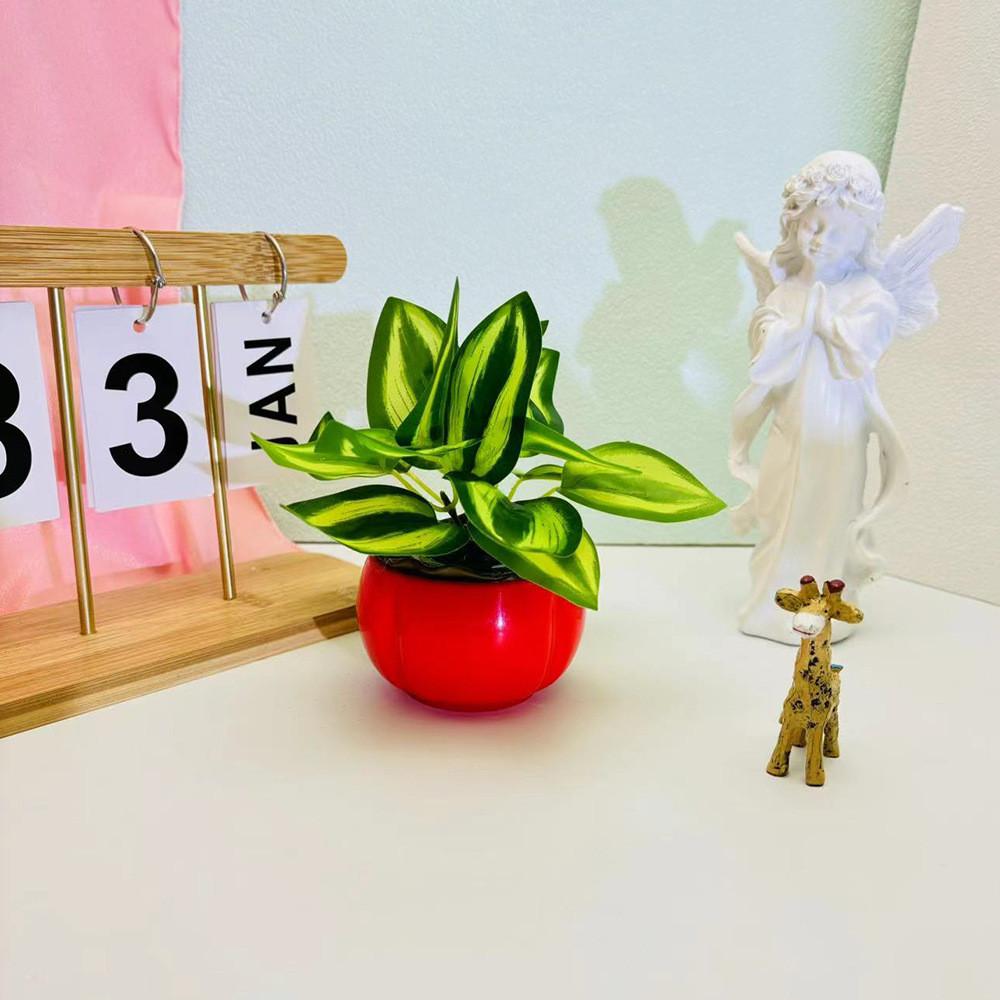 Persimmon Epipremnum Aureum Flowerpot Simulation Green Plant Plant Potted