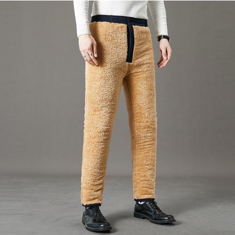 Men's Winter Fleece Lined Straight Leg Pants