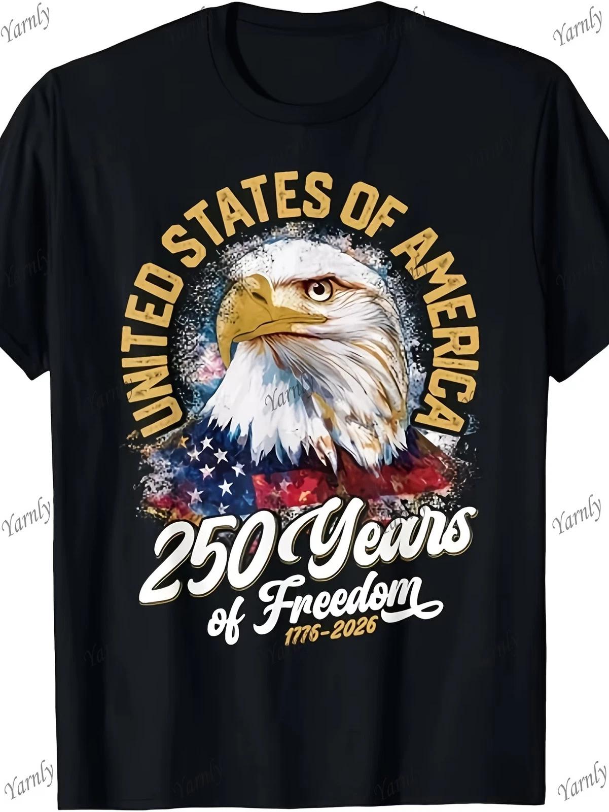250 Years of Freedom in America Independence Day Eagle T-Shirt - 250th Anniversa XXXL