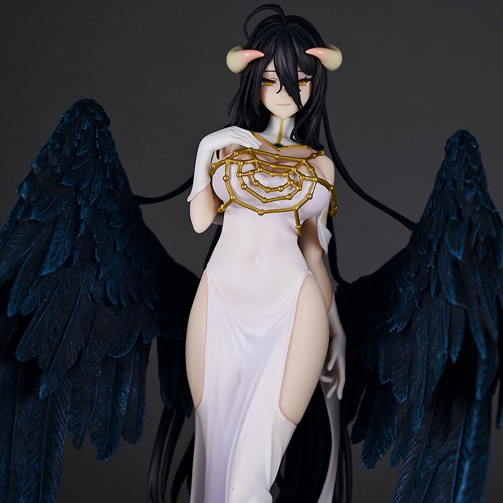 24CM Overlord Model Albedo Anime Girl PVC Action Model Toy Albedo OVERLORD Game Statue Adult Collection Model Doll Gift