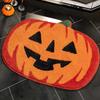 Halloween Imitation Cashmere Floor Mat Bathroom Decoration Autumn Pumpkin Bathroom Carpet Anti Slip and Absorbent