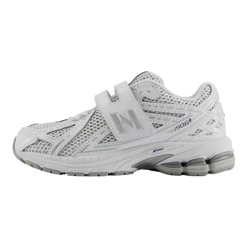 New Balance 1906 Kids Classic Hook & Loop Low Training Shoes White Cloud Gray PV1906CA 28.5
