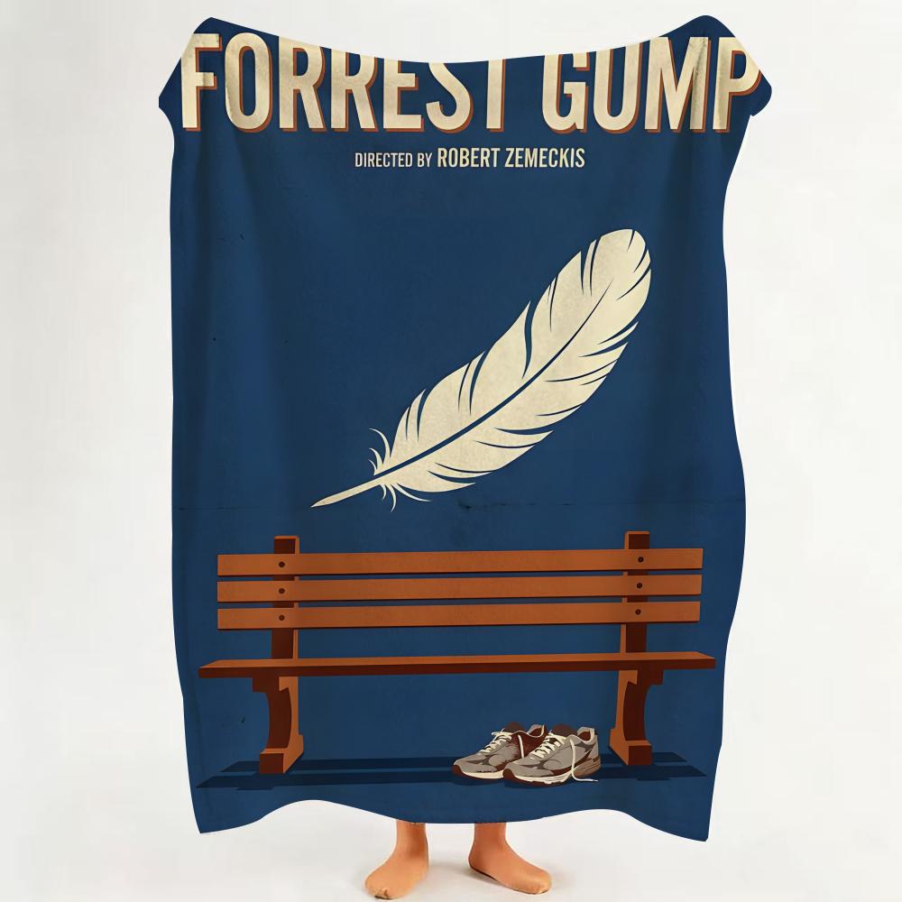 

Movie F Forrest G Gump Throw Flannel Throw Blanket Suitable for Sofa Living Room Bedroom 75cmx90cm