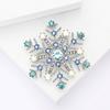 High-Grade Alloy Rhinestone Snowflake Brooch Beautiful Fashion Women'S Suit Cardigan Corsage Jewelry Pin
