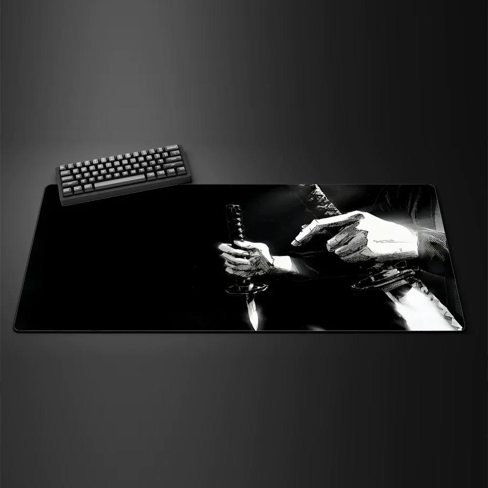 Tappetino per Mouse Accessori per Computer da Gioco Varmilo Tastiera MousePad CS GO LOL Tappetino Mouse Berserk Guts Anime Tappeto Gamer Tappetino per Scrivania