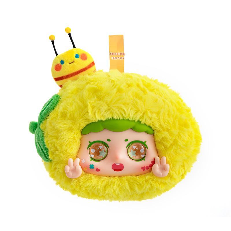 Cross-border Plush Toy Figurines: Throw Pillow & Cloth Doll Gift Set with Cute Fruit Design Blind Boxes