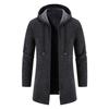 Sweatwear Men's Hoodies Long Sleeve Sweatshirts for Men Zipper Hooded Mens Oversize Winter Top Jacket Coat Black Sweater