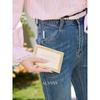 Women's Retro Blue High-Waist Flared Jeans