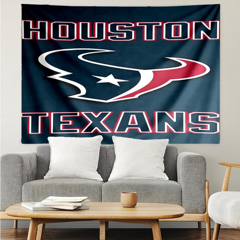 1PC Basketball Texans Logo Quick-Dry Tapestry, Unique Design Tapestry, Suitable for Bedroom,Livingroom, Playroom,Heartwarming Holiday Gifts