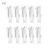 10pcs Knife Blades NO.10/11/12/15/18/20/21/22/23/24/25/60 Metal Engraving Repalce Blades DIY Wood Carving Fruit Sculpture Cutter