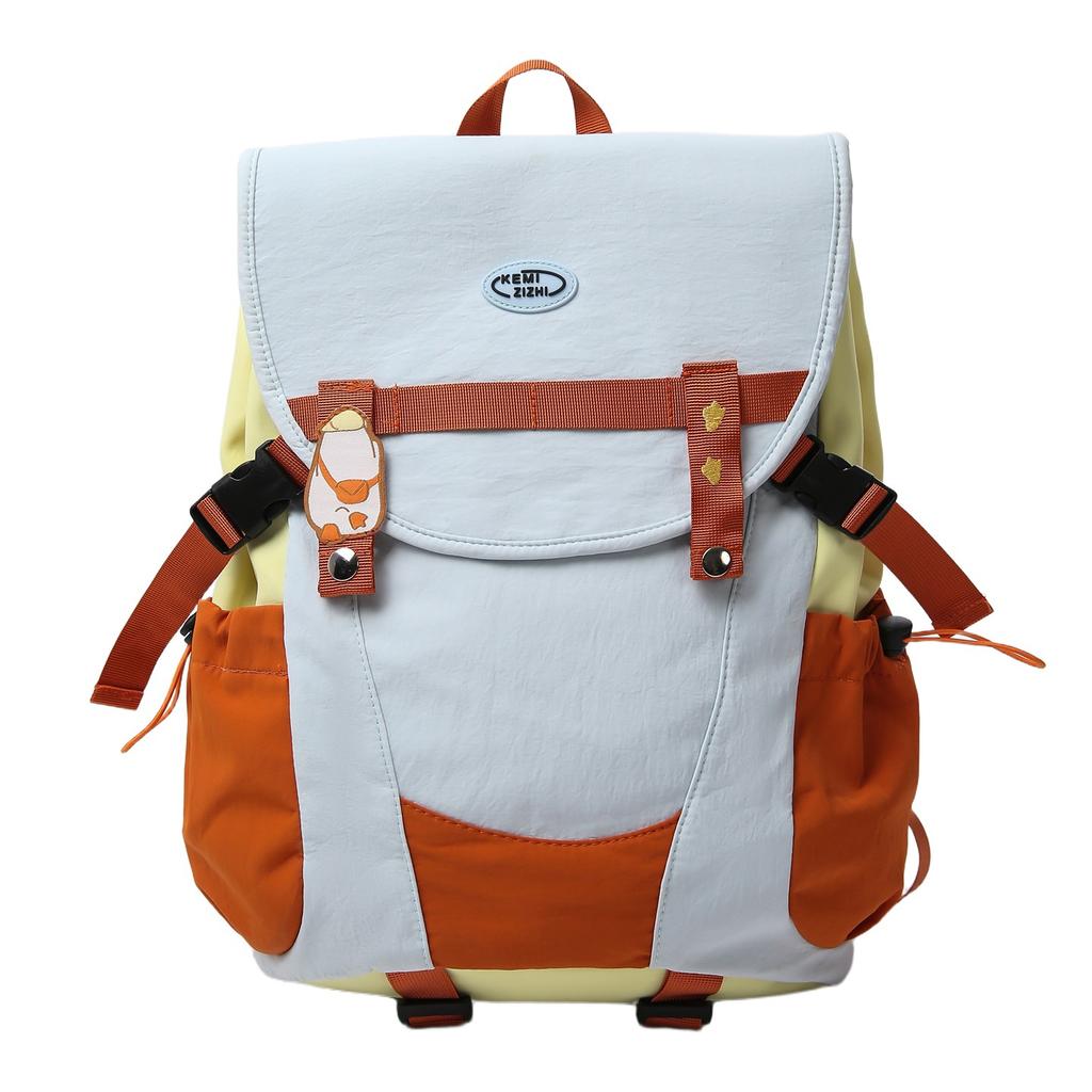 Schoolbag Japanese ins refueling duck backpack bag female student large capacity schoolbag campus backpack outdoor travel backpack male