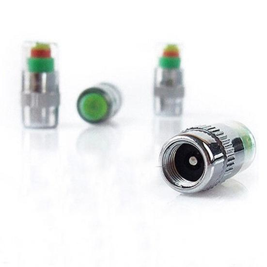 4 Pcs Car Auto Tire Pressure Monitor Valve Stem Caps Sensor Indicator Alert Cap