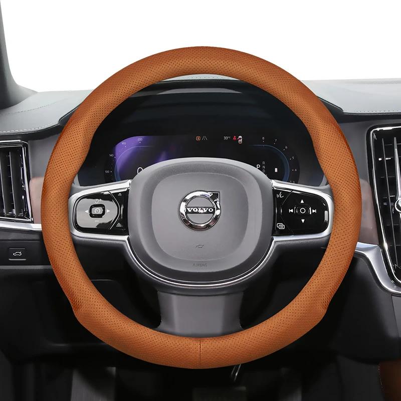 Pentru Volvo Husa Volan Ultra-Subțire Piele PU Potrivire V40 V70 C30 S60 S40 Ex30 S90 Xc90 S80 Fm Fh XC60 V90 XC40 Accesorii