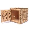 DIY Drewniane Puzzle 3D Skrzynka Skarbów Pudełko do Przechowywania Biżuterii dla Dziewczynki Model Mechaniczny Walentynki
