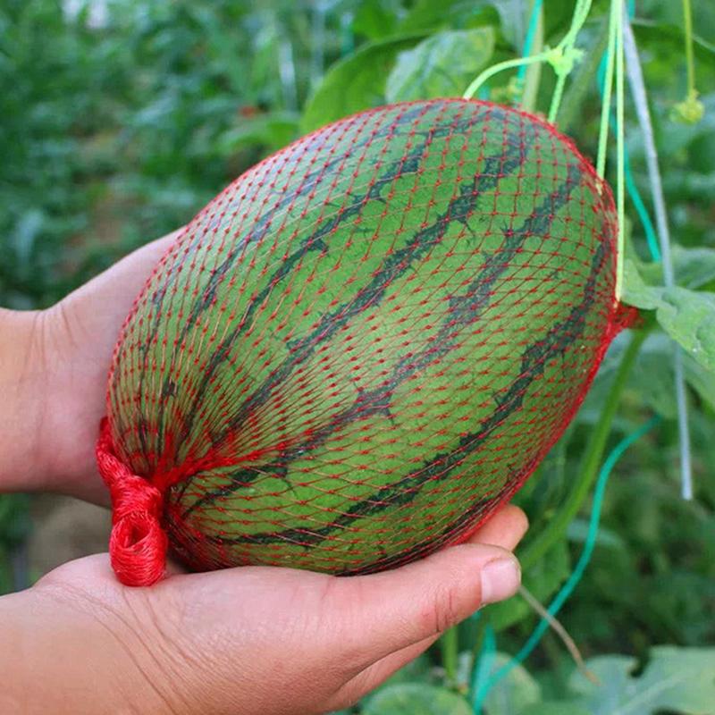 Garden Cucumbers Growing Storage Mesh Net Vegetable Bags Hanging Watermelon Grow Net Bags Reusable Cantaloupes Mesh Net