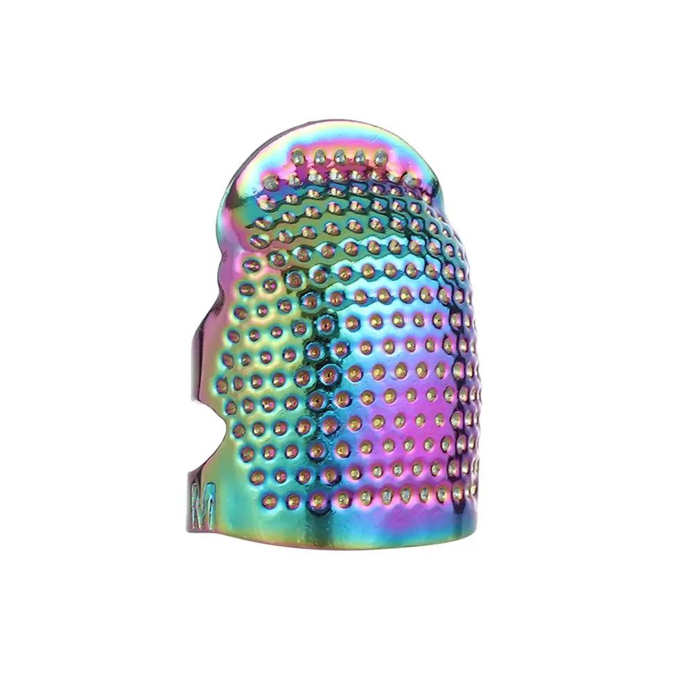 Adjustable Vintage Sewing Thimble Handmade Non-slip Embroidery Against Ring Needle Presser Metal Needle Hoop Finger Protector