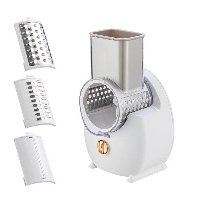 Automatic Multifunctional Vegetable Cutter & Slicer: Efficient Food Processor for Rolling, Slicing, and Shredding