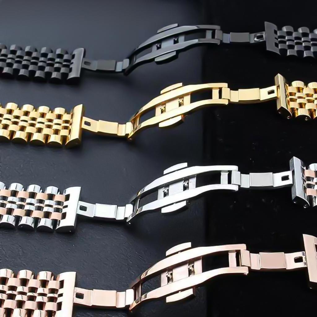 Bracelet de Luxe en Acier Inoxydable pour Samsung Galaxy Watch 8 Classic 46mm 8 44/40mm Bracelet Métal Galaxy Ultra2025 / 7 47mm Bracelet Homme