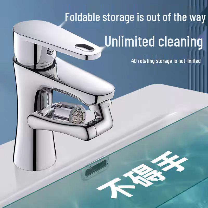 Universal Kitchen Faucet Extension Arm with Anti-Splash Aerator for Multifunctional Use