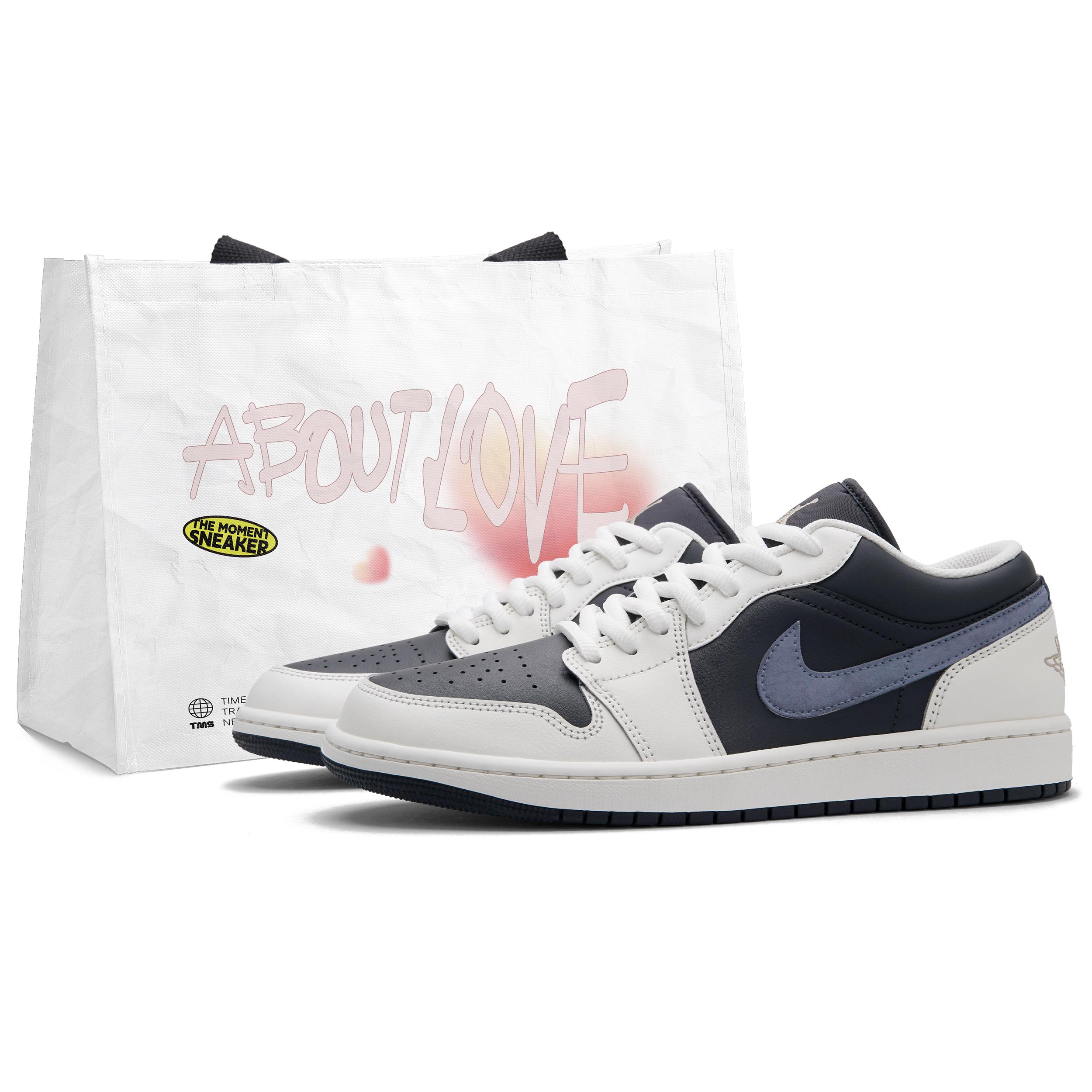 

Jordan Air Jordan 1 Blue Waterfall Low top Training Shoes Men s Black White Blue IH0649-021(Team645-) 43